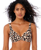 Haut de maillot de bain grandes tailles décolleté plongeant Animal instinct Natural Freya swim AS203913-NAL
