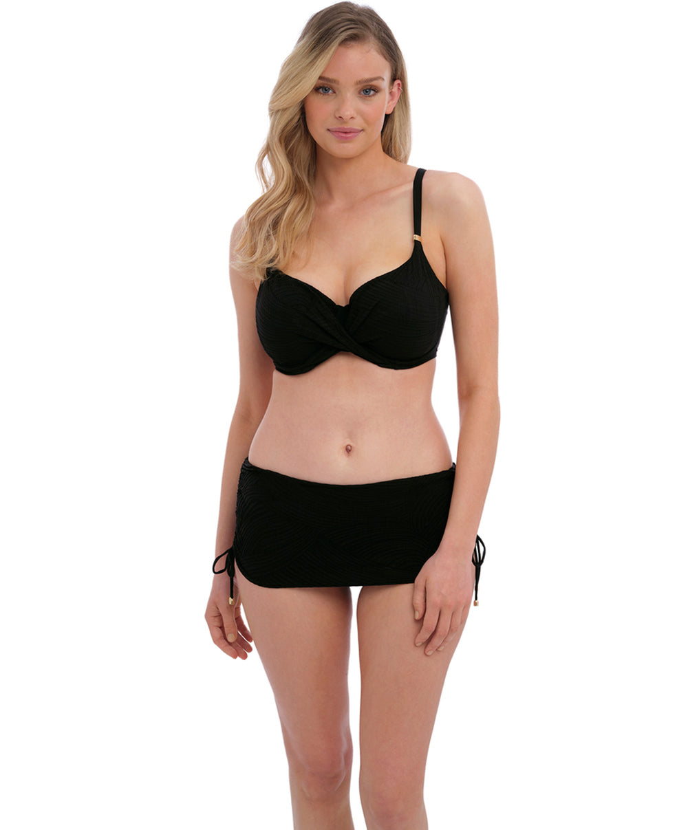 Maillot de bain grande taille couvrant avec armatures twist Fantasie swim Ottawa noir FS6355-BLK
