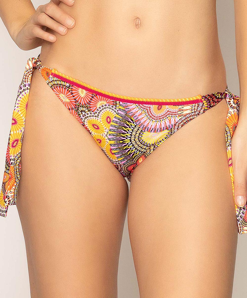 Maillot de bain slip à nouettes bikini L'Avatar Antigel orange Antigel de Lise Charmel EBA0132-OA