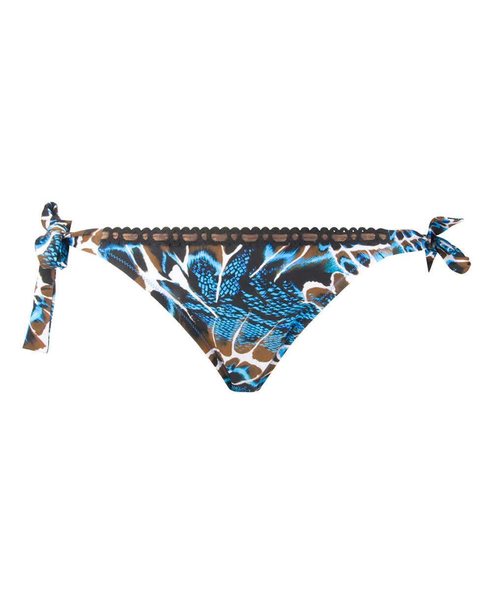 Maillot de bain slip à nouettes bikini L'Anima Bleue peau bleue Antigel Bain EBB0144-PB