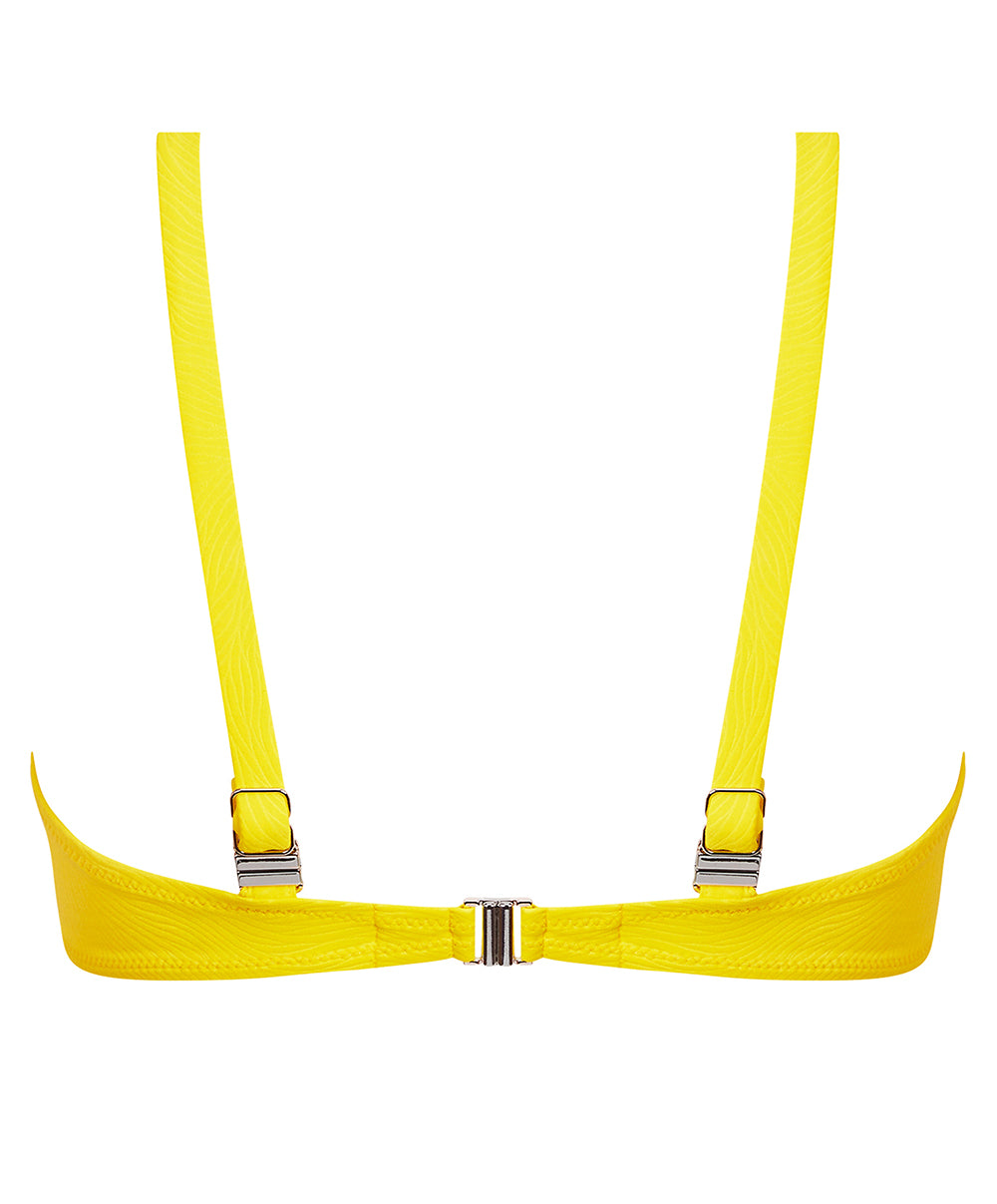 Maillot de bain triangle armatures La Muse des Vagues jaune Antigel Bain FBB3226-JA 100