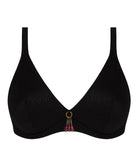 Maillot de bain triangle armatures La Muse des Vagues noir Antigel Bain FBB3226-NO