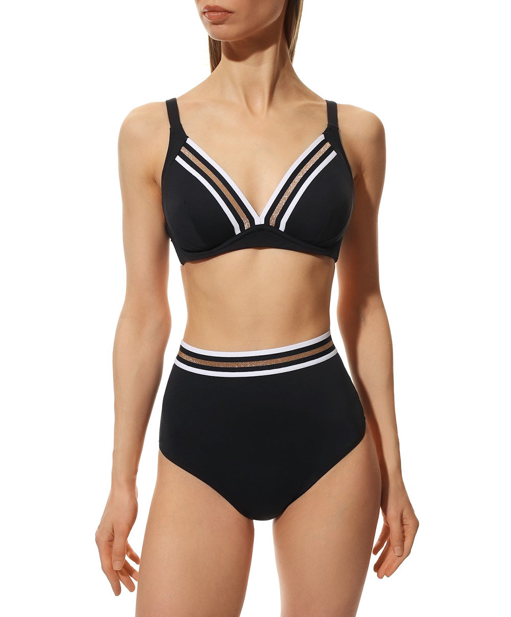 Maillot de bain triangle avec armatures Lise Charmel bain Énergie Nautique encre ABA2535-EN fashion