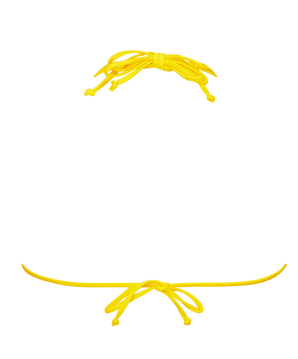 Maillot de bain triangle mousse La Muse des Vagues jaune Antigel Bain EBB2726-JA