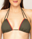 Maillot de bain triangle mousse La Cordelière kaki Antigel Bain EBA2793-KP