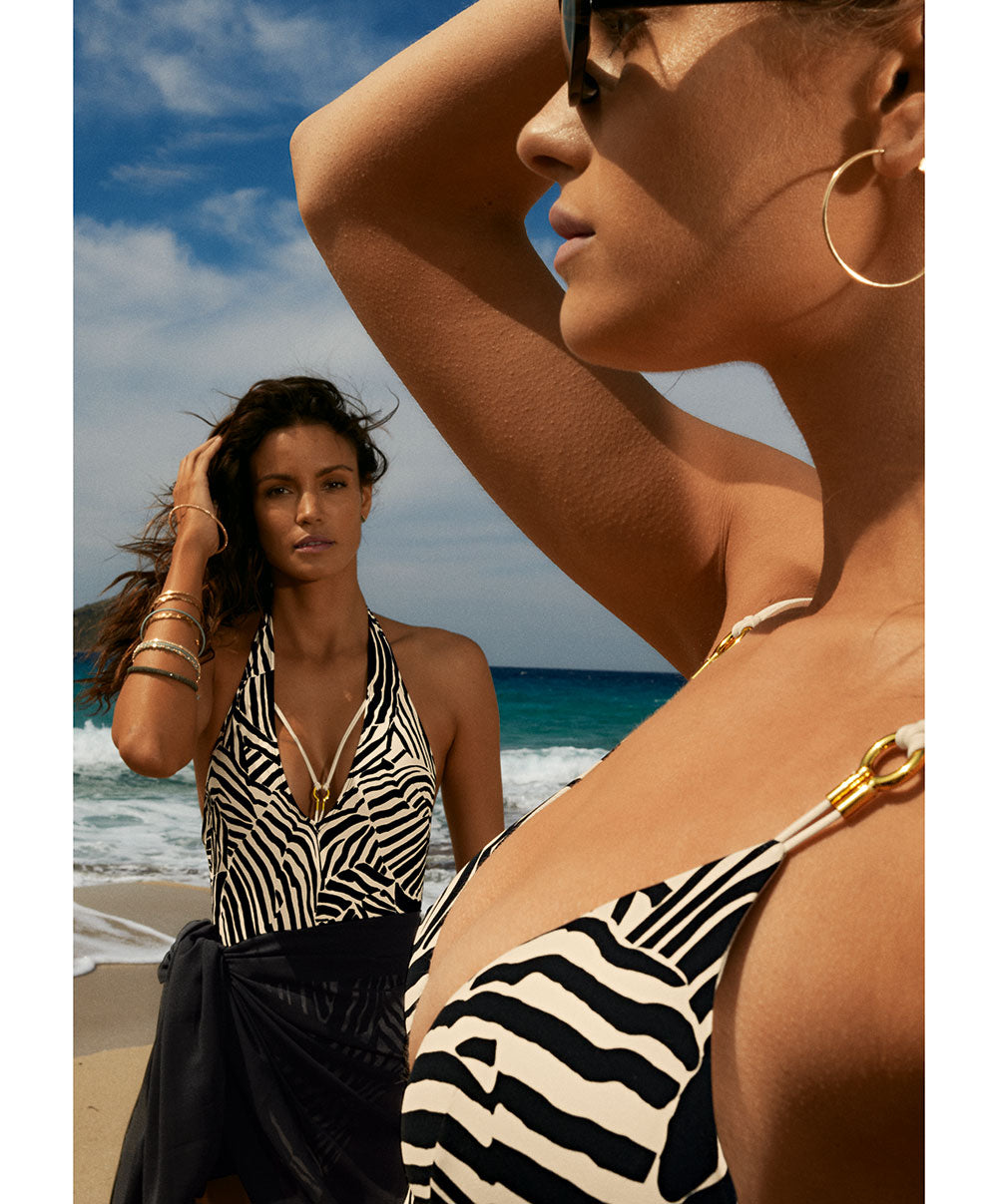 Maillot de bain triangle sans armatures Aubade Bain Savannah Mood zebra LV10-ZEBA