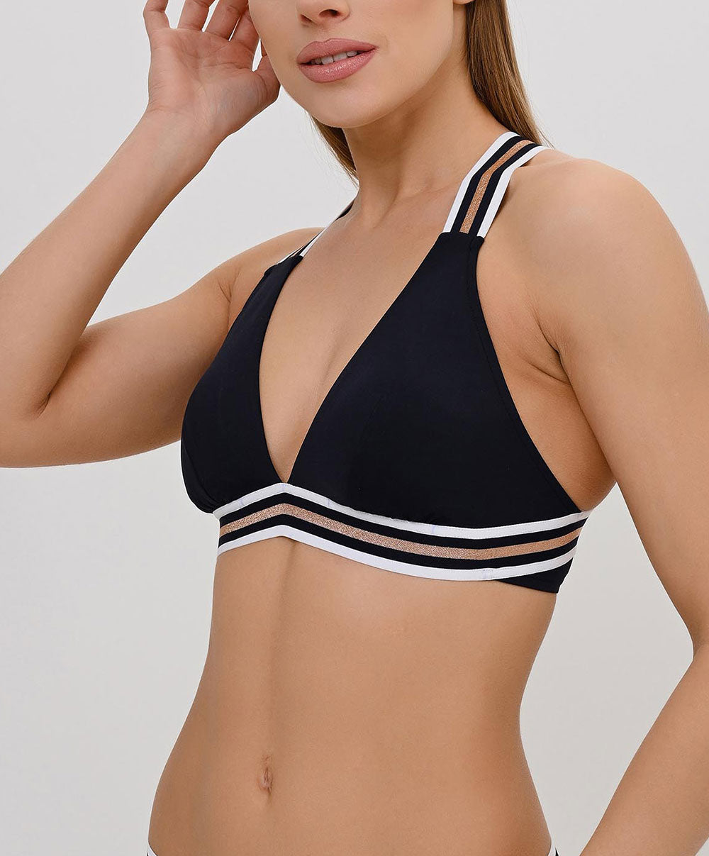 Maillot de bain triangle sans armatures Lise Charmel bain Énergie Nautique encre ABA2035-EN fashion