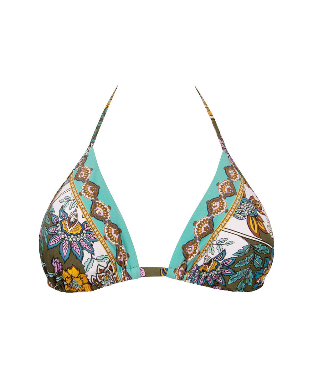 Maillot de bain triangle sans armatures Lise Charmel bain Fleur Persane bronze ABB2067-BP