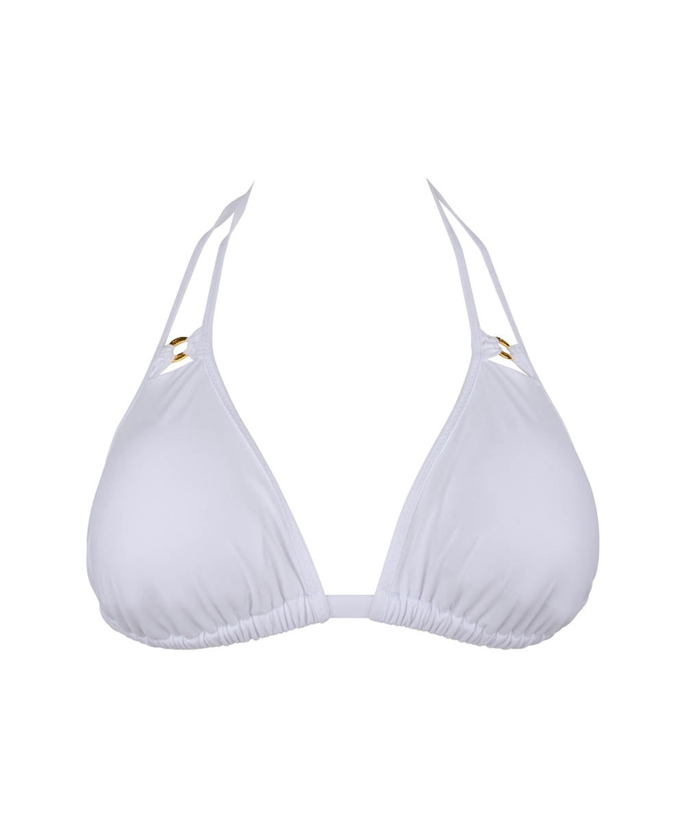 Haut de maillot de bain triangle sans armatures Lise Charmel bain Chic audace Blanc ABB2059-BL