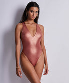Maillot de bain 1 pièce Sunlight glow Cuivre Aubade Bain 2U67-CUVR