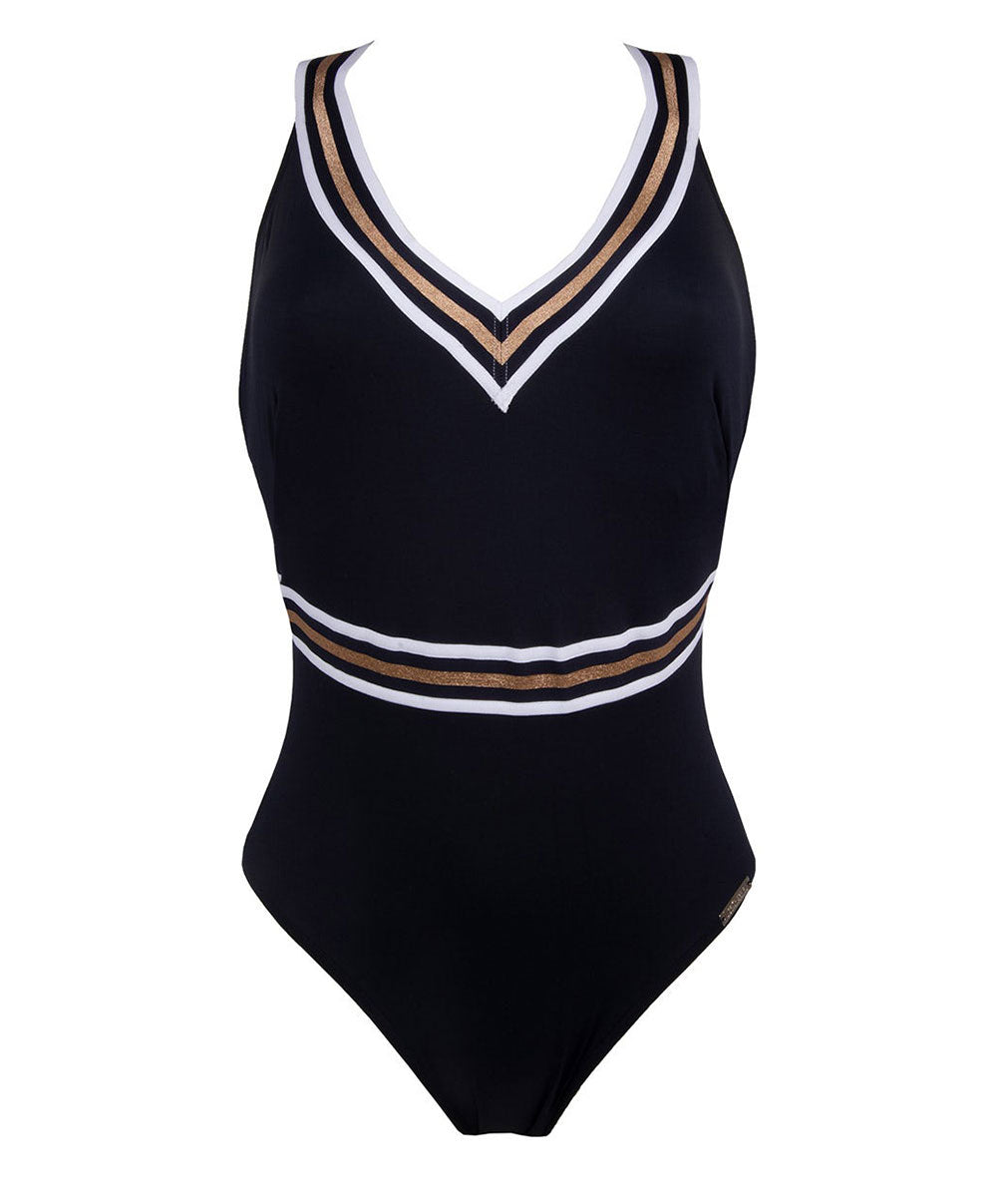 Maillot de bain une pièce Lise Charmel bain Énergie Nautique encre ABA9235-EN