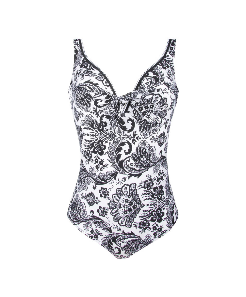 Maillot de bain une pièce avec armatures La bandana Blanc Antigel Bain FBB9294-BB