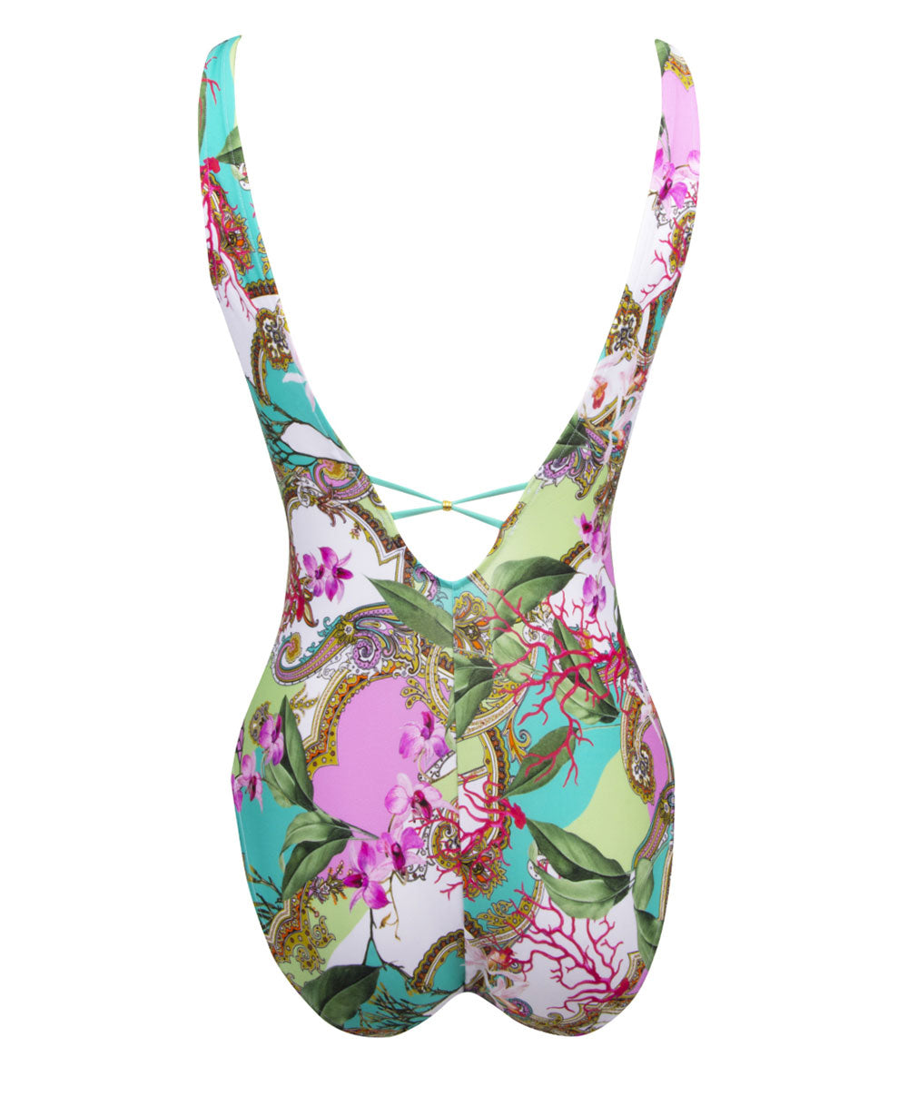 Maillot de bain une pièce dos ouvert Lise Charmel bain Splendeur Orchidée pink ABB6953-PO 10