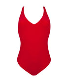 Maillot de bain une pièce maintien dos croisé La Chiquissima rouge Antigel Bain EBB9214-MR 10