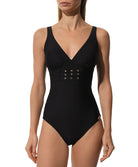 Maillot de bain une pièce dos ouvert Lise Charmel bain Éclat Rock noir ABB6970-NO