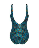 Maillot de bain une pièce maintien sans armatures La Vagabonde pois soleil Antigel Bain FBB9287-PS