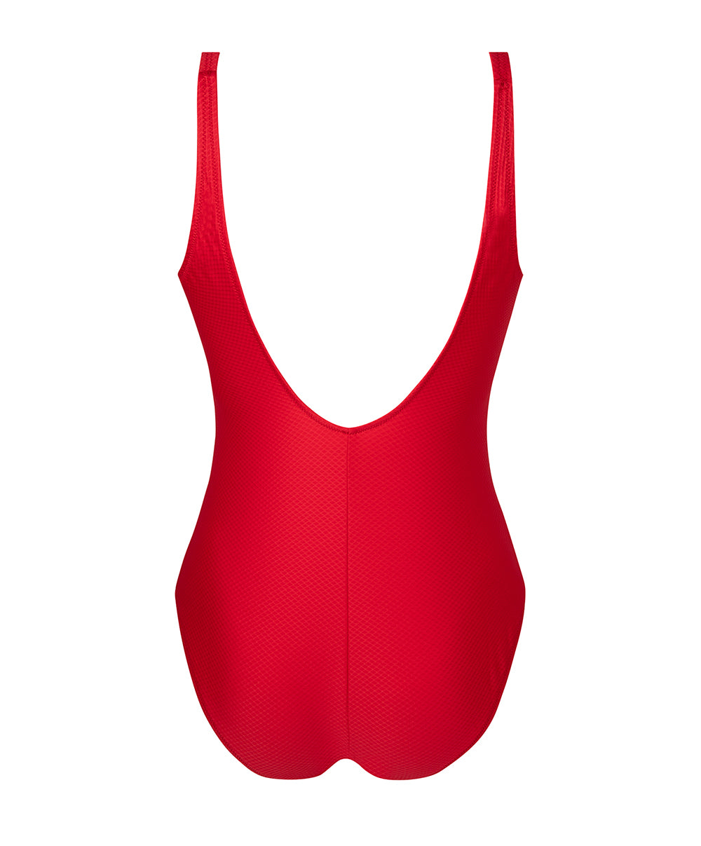 Maillot de bain une pièce maintien sans armatures La Vogueuse corail vogue Antigel Bain FBB9207-CV 2