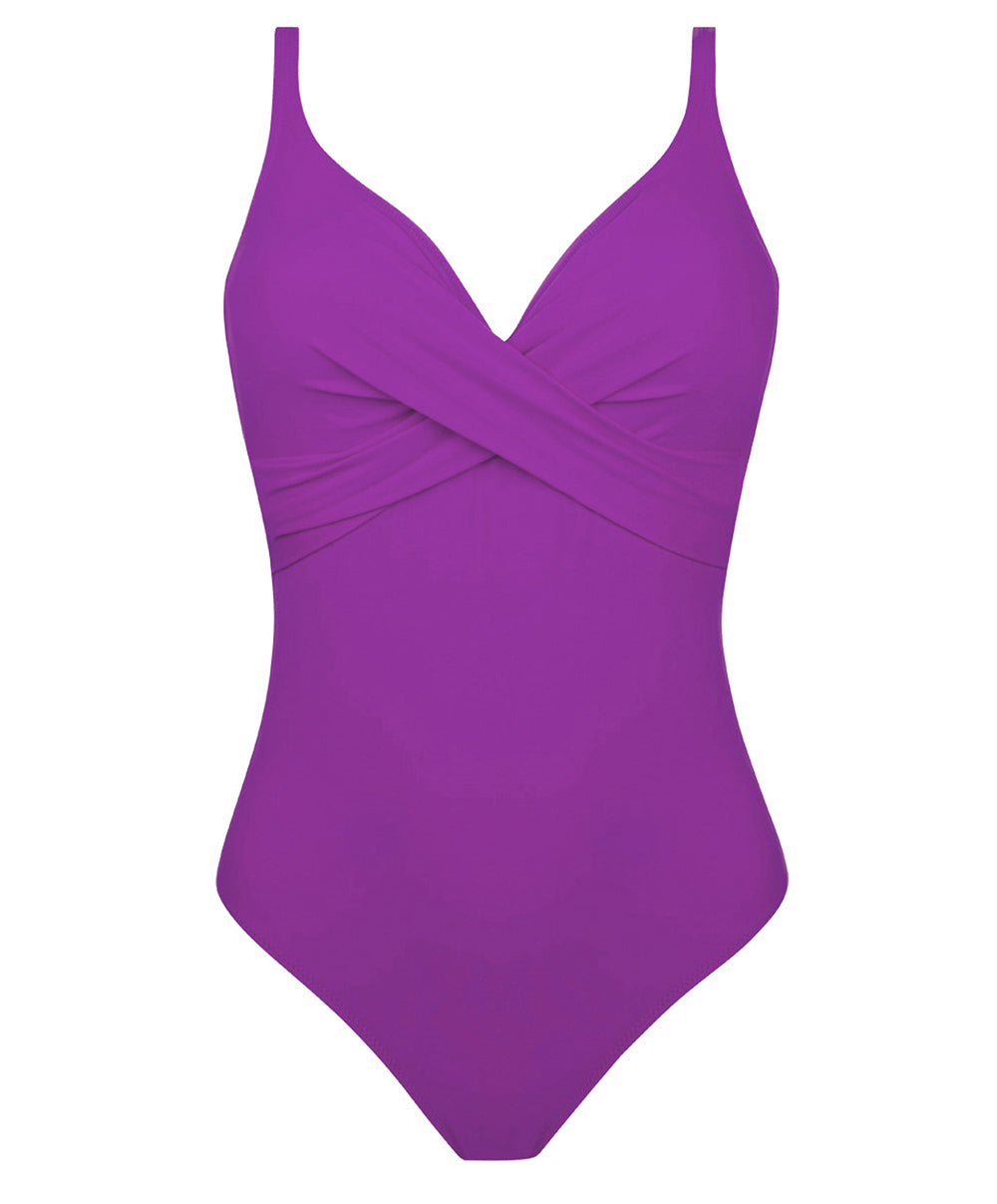 Maillot de bain une pièce maintien sans armatures La Chiquissima émeraude Antigel Bain FBB9214-MA 1