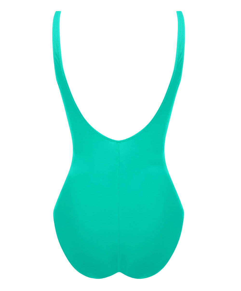 Maillot de bain une pièce maintien sans armatures La Chiquissima émeraude Antigel Bain FBB9214-MD 2