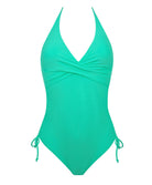 Maillot de bain une pièce séduction dos plongeant La Chiquissima émeraude Antigel Bain EBB9814-MD 4