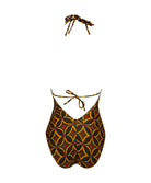 Maillot de bain une pièce sexy La Muse Africa jaune Antigel Bain EBB9256-JA