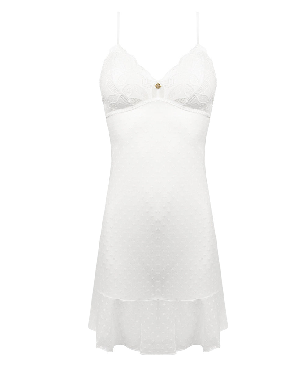 Nuisette babydoll Antigel de Lise Charmel Stricto Sensuelle écru nacre ELH1717-EN 100