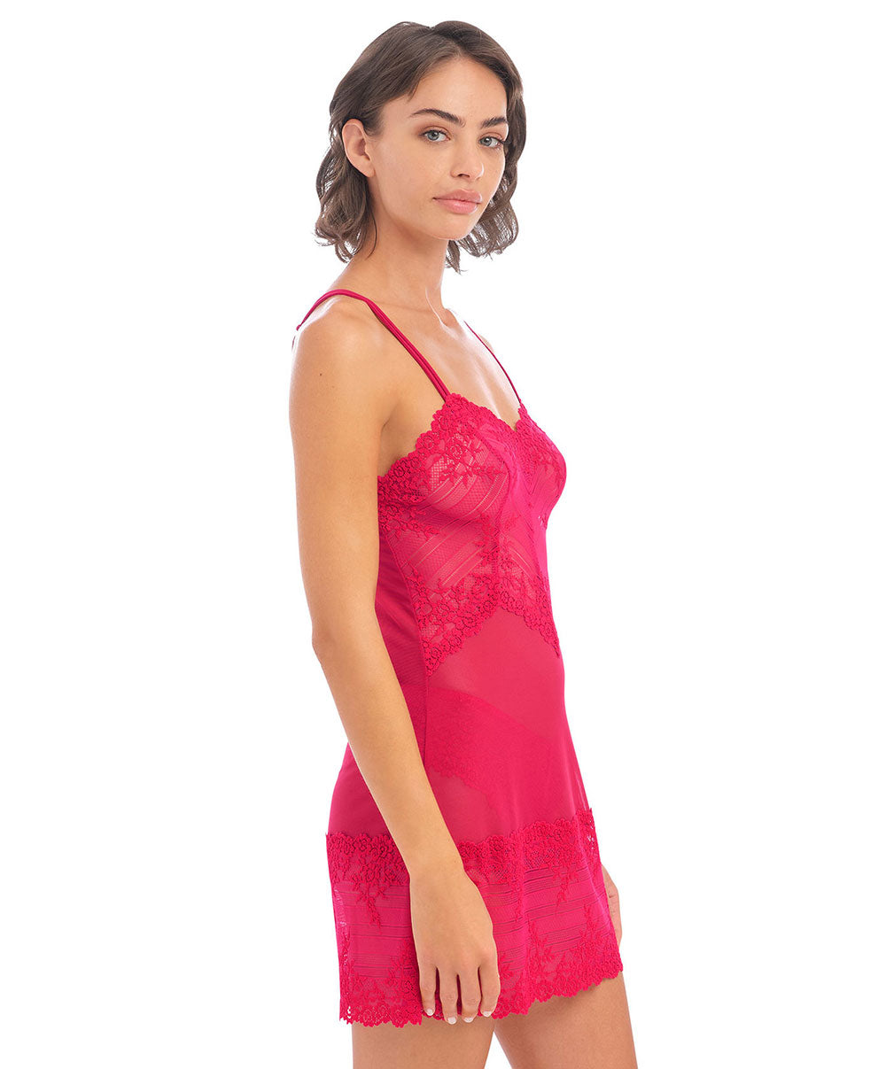 Nuisette sexy Wacoal Embrace Lace rouge persan WA814191-615