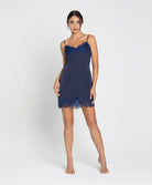 Nuisette soie charme Lise Charmel Splendeur Soie bermudes bleu ALC1080-BS