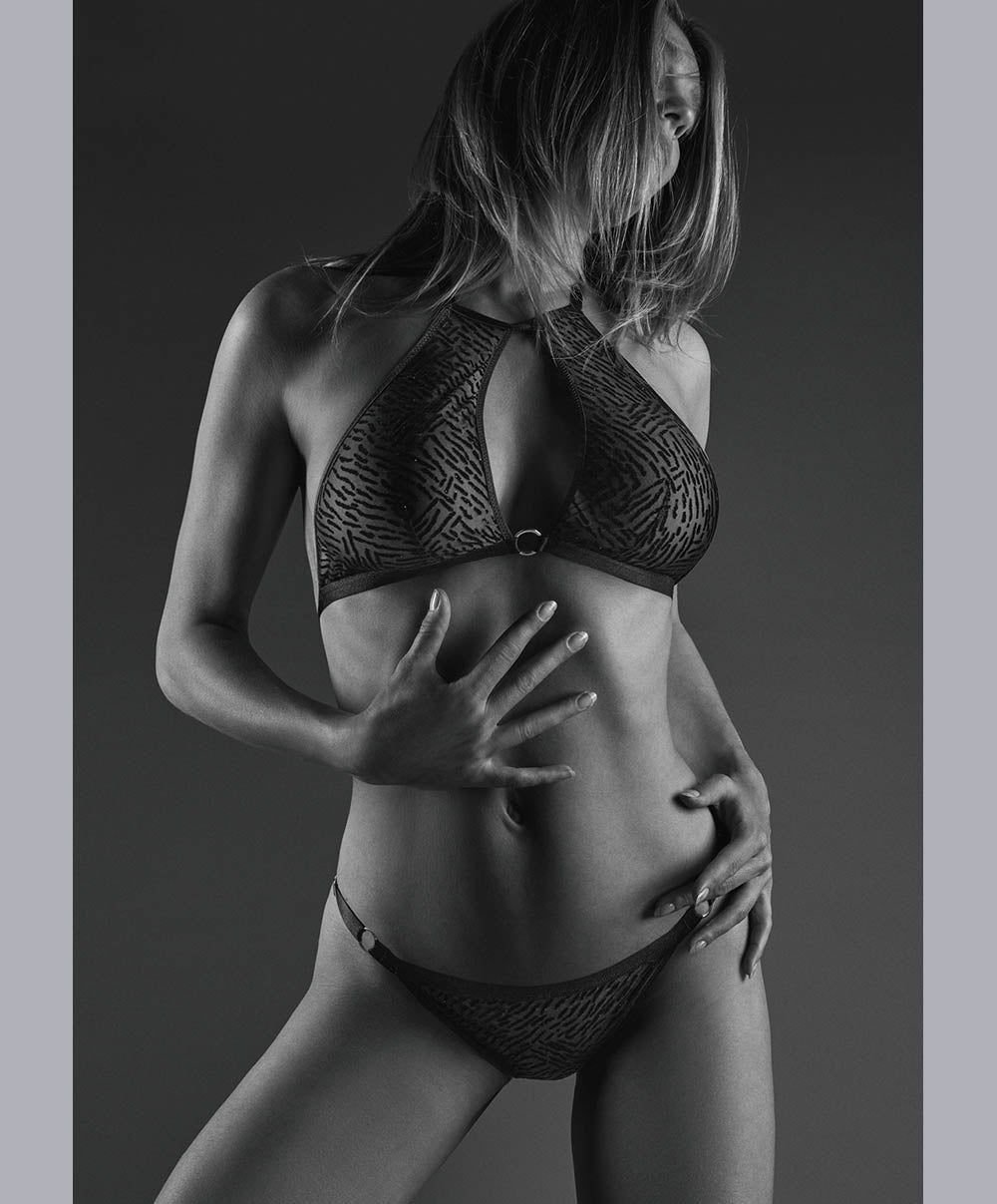 Boite à désir L'extase Ensemble sans armature + culotte sexy Boite a Desir Aubade P080-2-NOIR