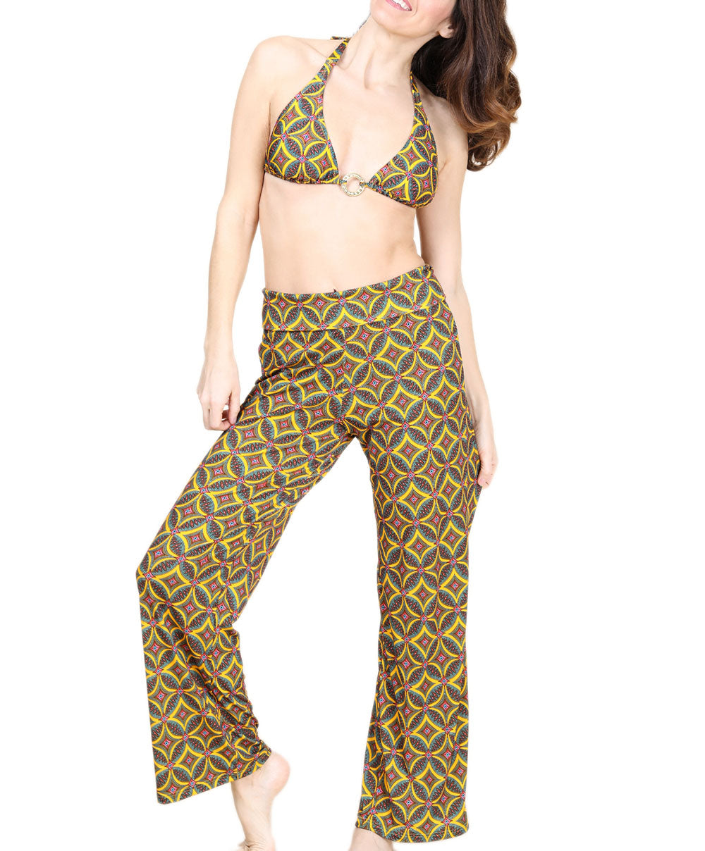 Pantalon de plage La Muse Africa jaune Antigel Bain ESB0056-JA
