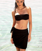 Paréo de plage Ajourage Couture noir Lise Charmel bain ASA6515-NO 4