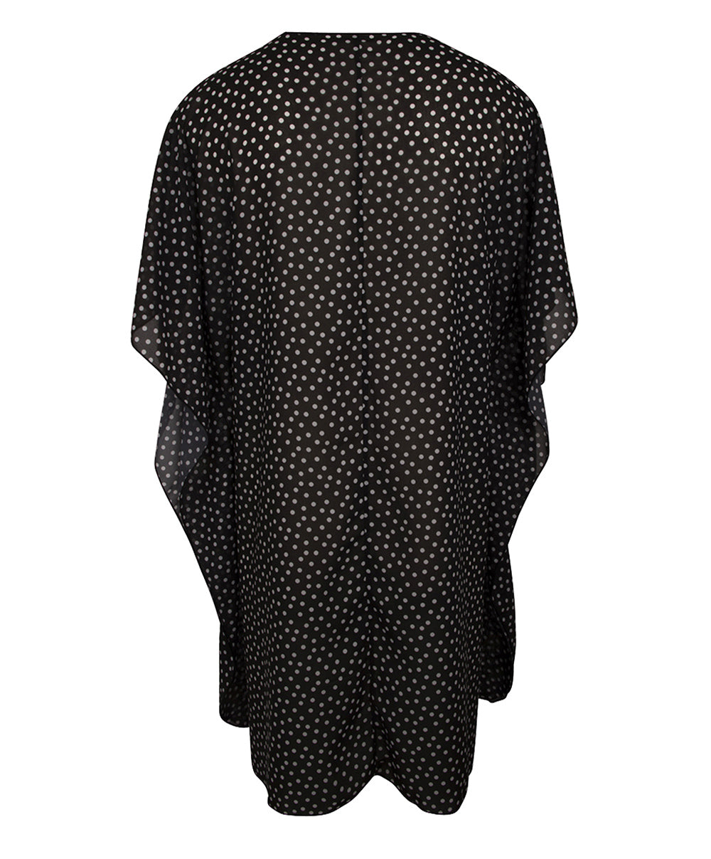 Poncho d'été La Muse Dolce Vita pois noir Antigel Bain ESB6286-PN