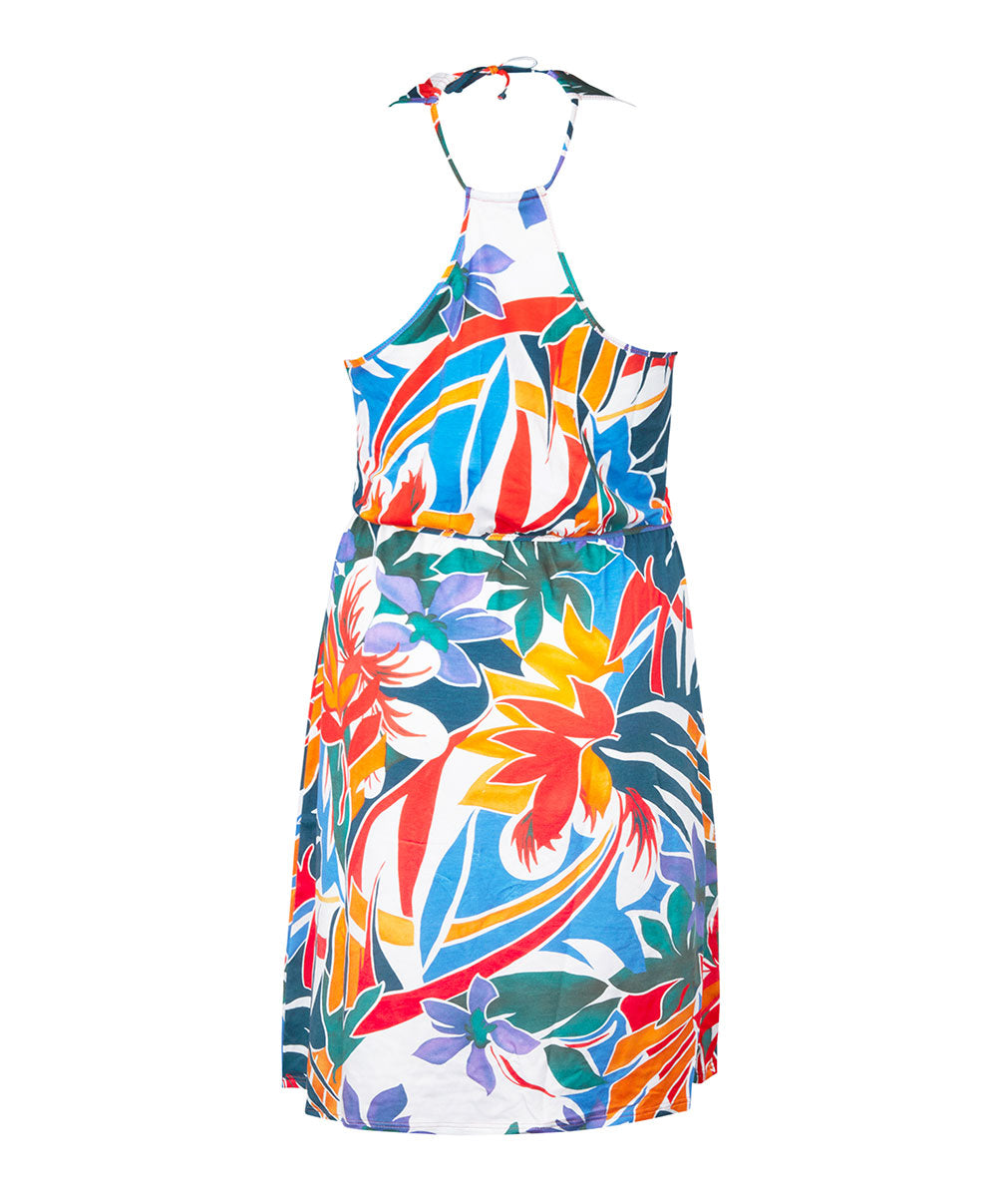 Robe d'été sans manches La Flaneuse papiers découpés multicolore Antigel Bain ESB1567-PD 100