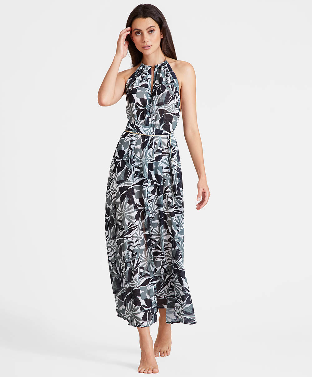 Robe de plage Aubade Bain Beach paradise Feuillage IZ63-FELL