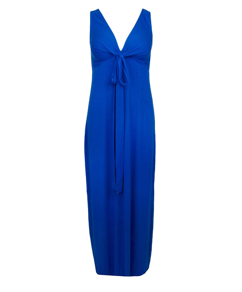 Robe de plage longue La Chiquissima bleu electric Antigel Bain ESB1114-ME 10