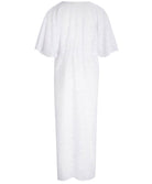Robe de plage longue forme kimono La Muse Dentelle blanc Antigel Bain ESB2906-BL 10