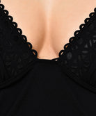 Robe de plage tour de cou Lise Charmel bain Ajourage Couture noir ASA1015-NO 6
