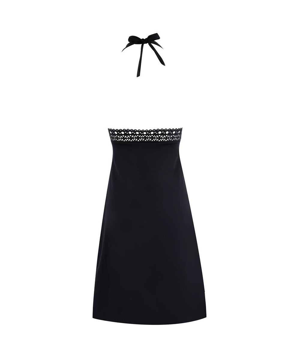 Robe de plage tour de cou Lise Charmel bain Ajourage Couture noir ASA1015-NO 8