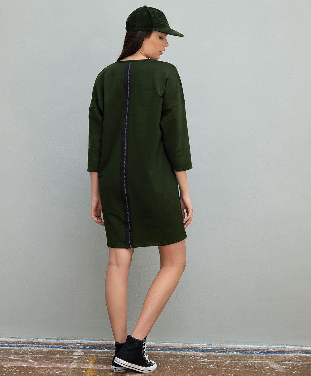 Robe nuisette en modal Antigel de Lise Charmel Tressage Graphic éclat aventure kaki FLC7137-EA