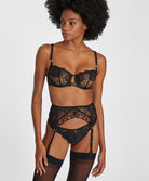 Serre-taille Night Bird black queen Aubade RD52-BQUE