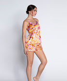 Short en soie Lise Charmel Jardins de Lumière bouquet multicolore ALH0149-BL