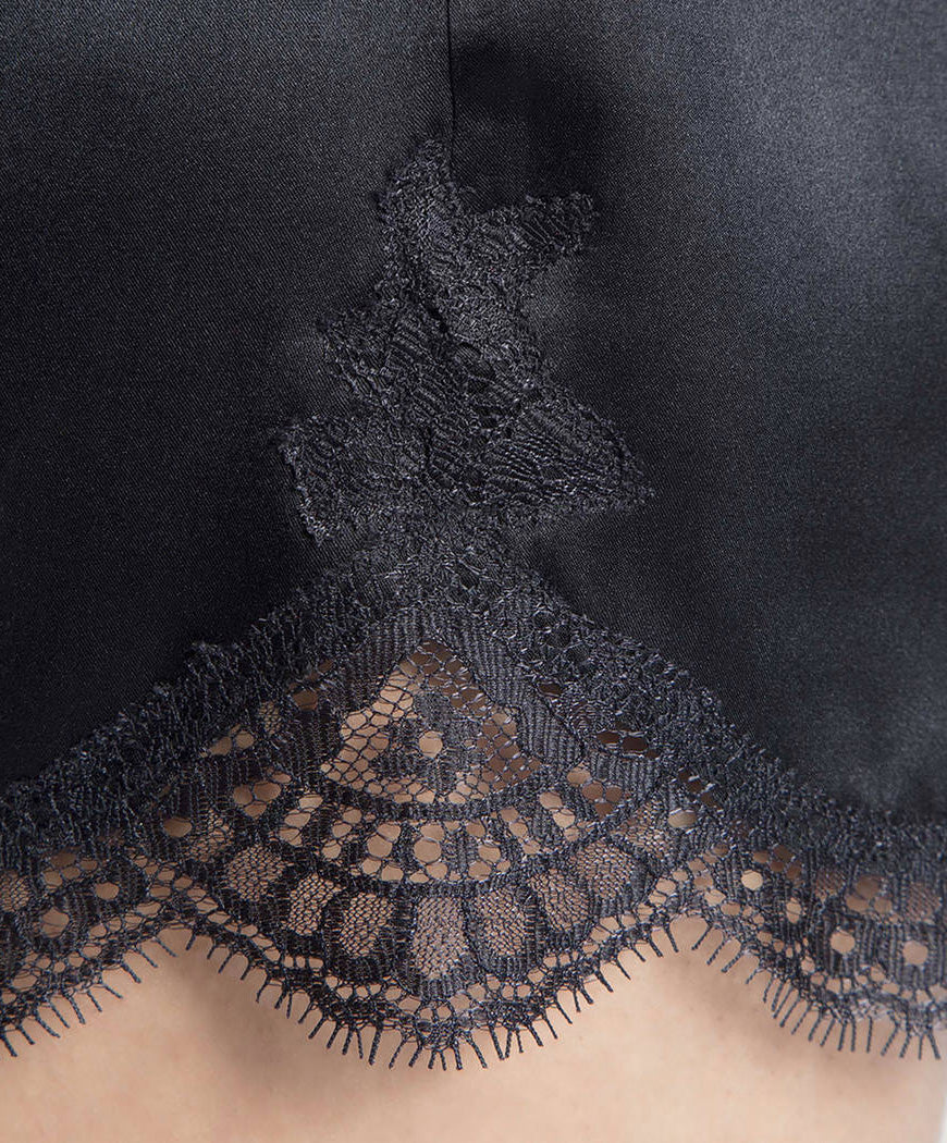 Short en soie Toi mon Amour (ex. Soie d'Amour) noir Aubade QS61-MS61-NOIR