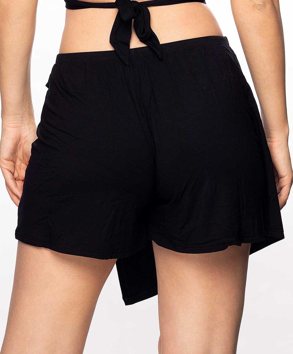 Short jupe de plage La Chiquissima noir Antigel Bain ESB0614-NO 4