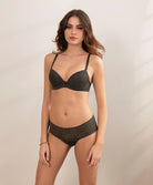 Shorty Antigel de Lise Charmel Tressage Graphic éclat aventure kaki ECC0437-EA