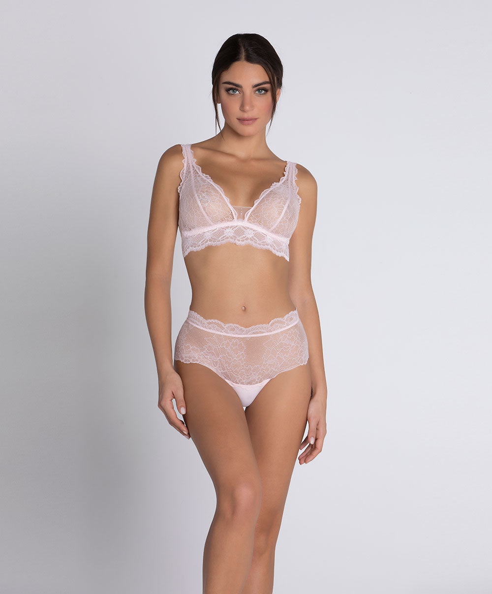 Shorty Lise Charmel Sublime en Dentelle rose poudre ACH0413-OS