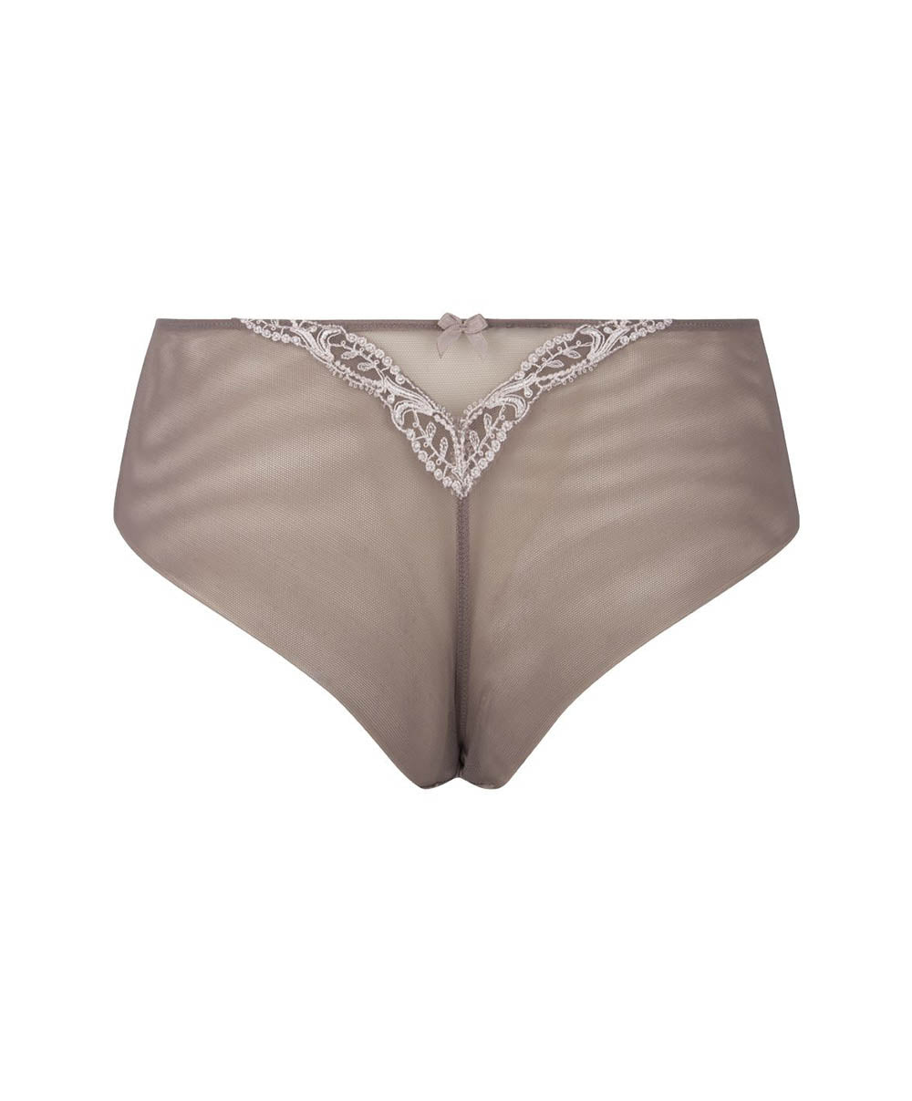 Shorty en soie Lise Charmel Splendeur soie vison ACC0480-SV packshot face