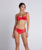 Shorty en soie Lise Charmel Splendeur soie rouge ACC0480-RS