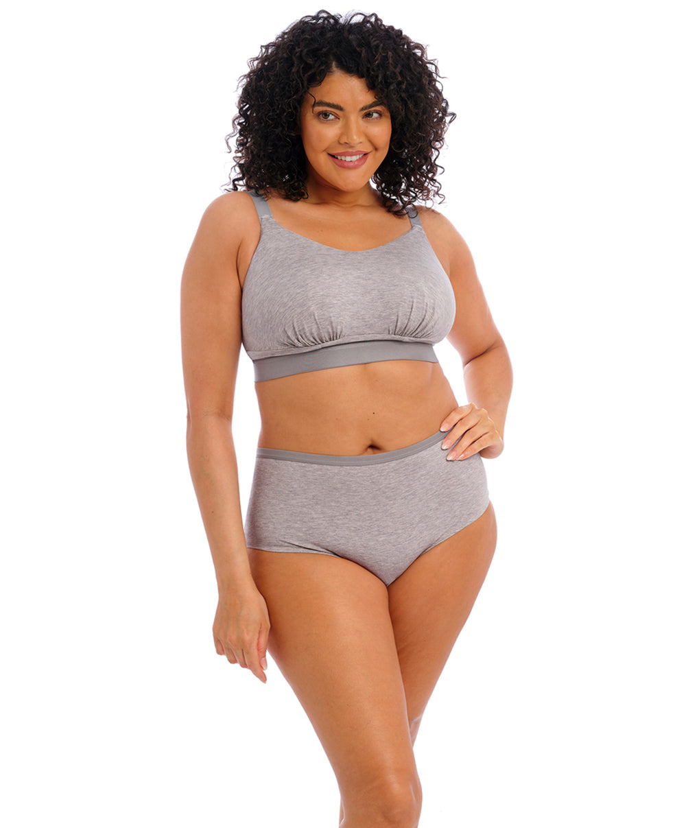 Shorty grande taille Elomi Downtime gray marl EL301480-GYL