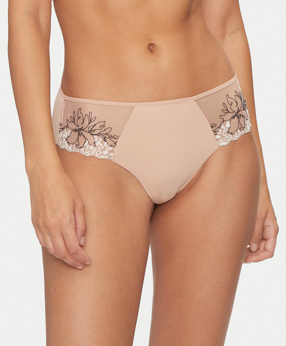 Shorty sexy Chantelle Spice clay nude noir C22BB0-0JK