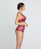 Shorty sexy Lise Charmel Sublime en Dentelle fuchsia ACH1413-FS -10